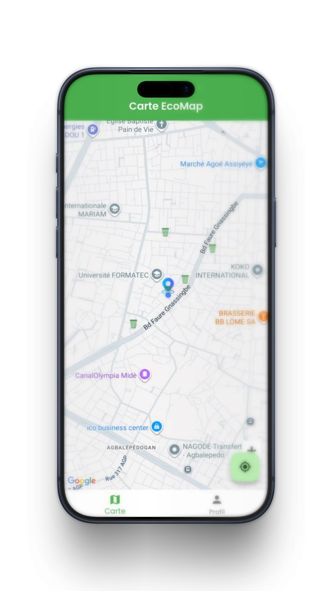 EcoMap screenshot