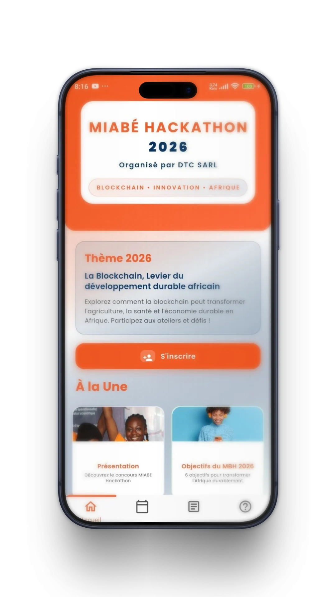 MIABE Hackathon App screenshot